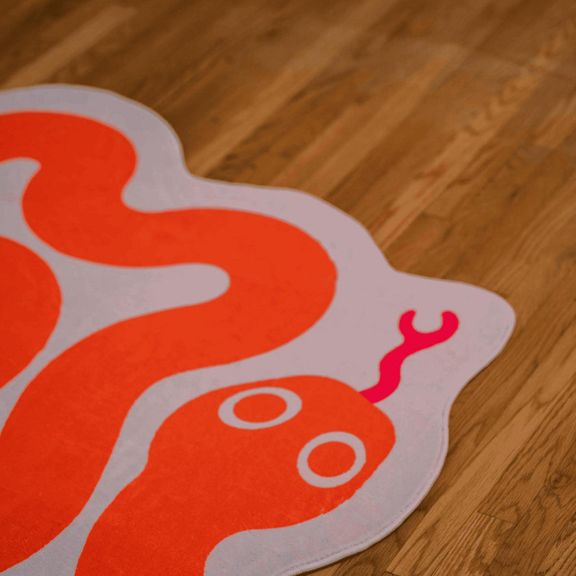 Spiral Snake Design Rug by Johann Banta
