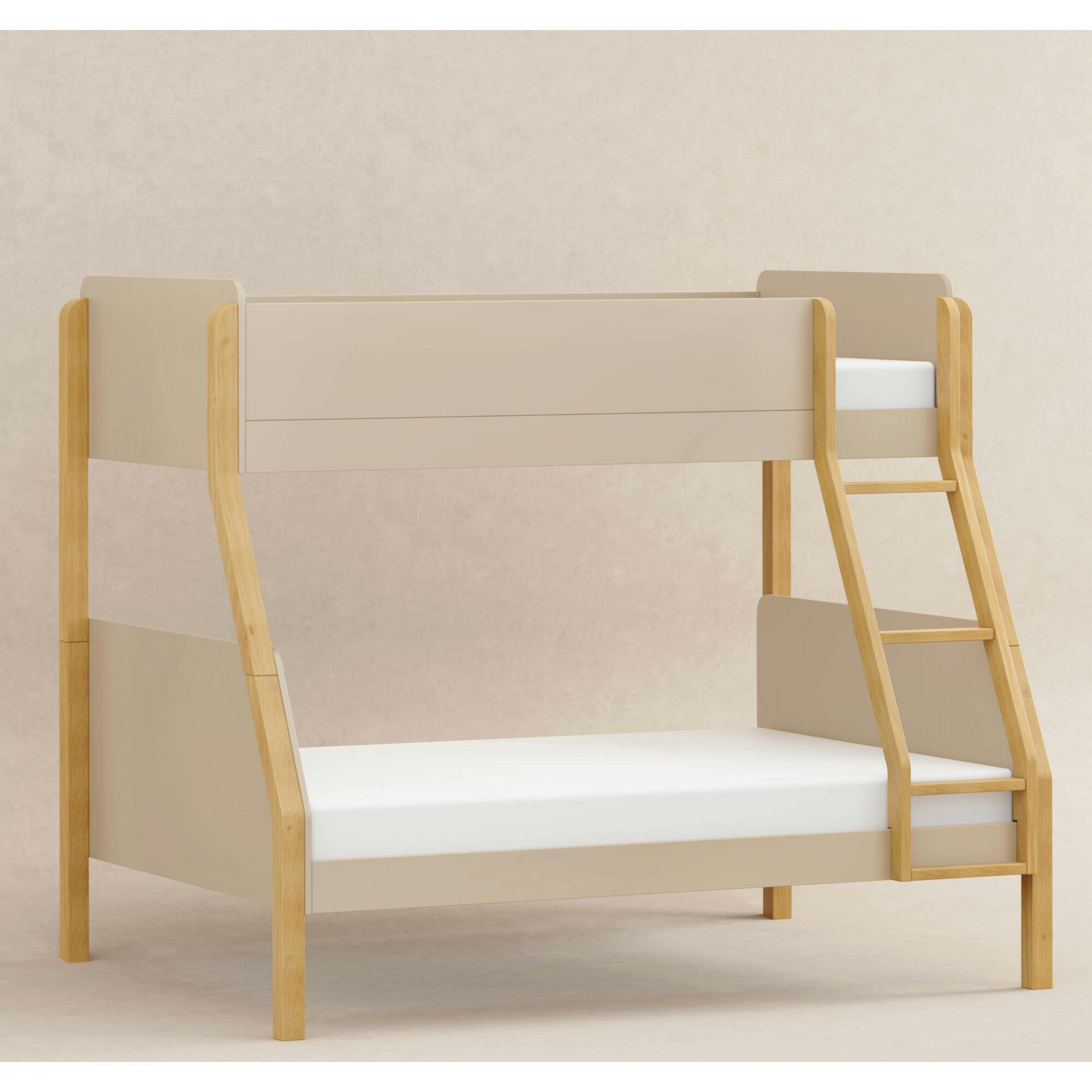 TipToe Twin-Over-Full Bunk Bed In Taupe And
