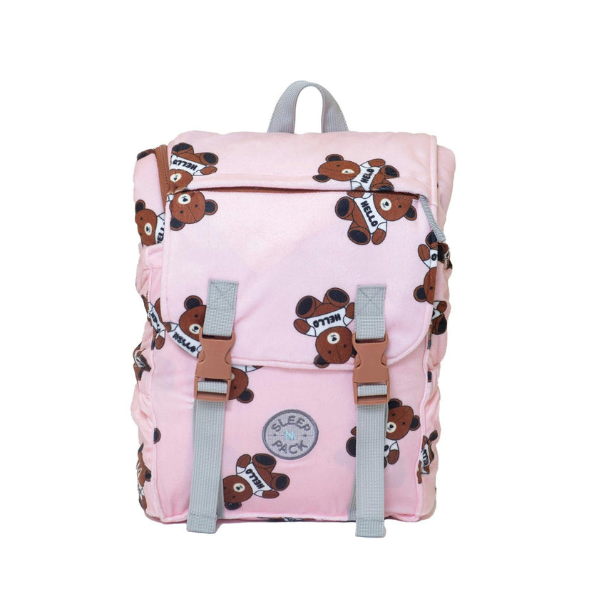 Sleep-N-Pack™ – Little Kid Size | Cozy Mink Collection: Teddy Bears