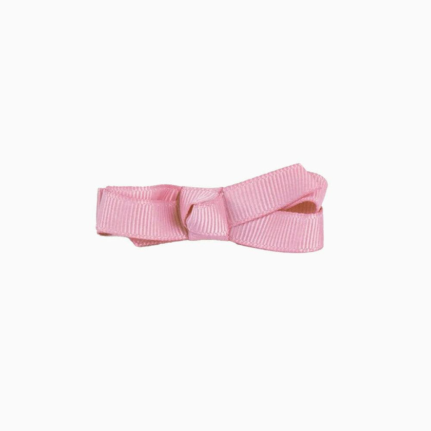 Small Bow Hair Clip in Dusky Pink