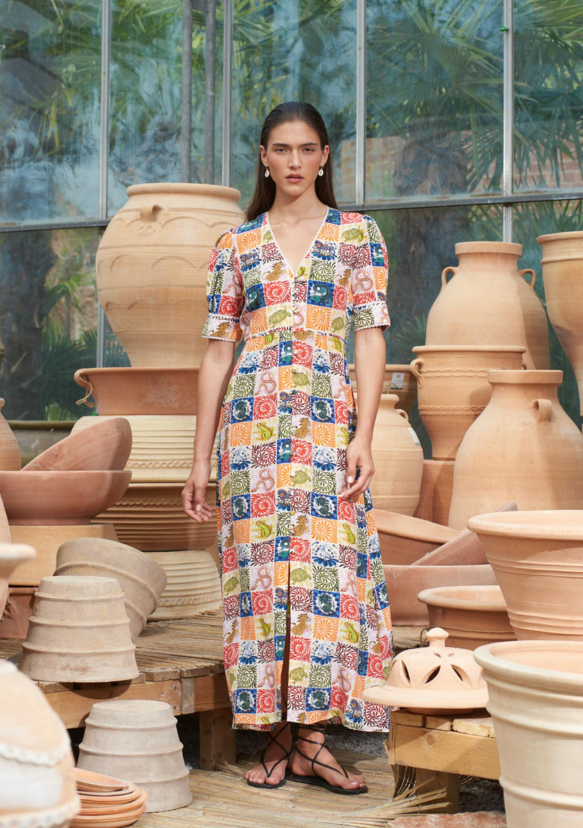 Bianca Dress Wild Tapestry