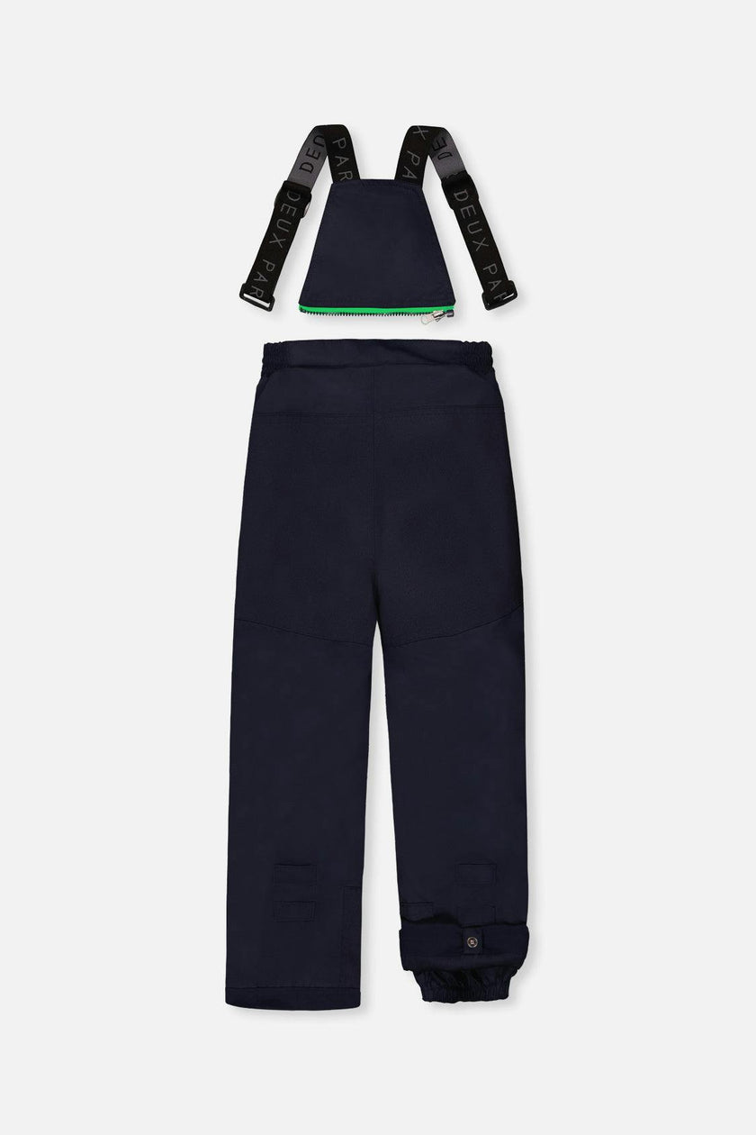 Two Piece Play Snowsuit Blue and Green Checkered Print with Navy Pants