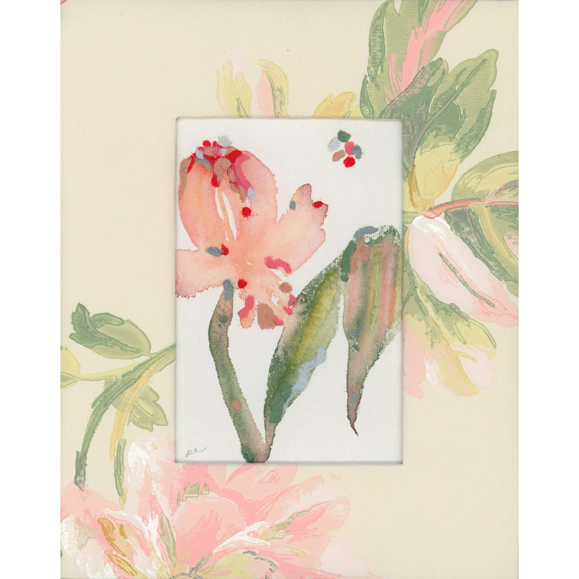 Slow Seeds No. 10 – Original Watercolor & Oil Pastel Painting