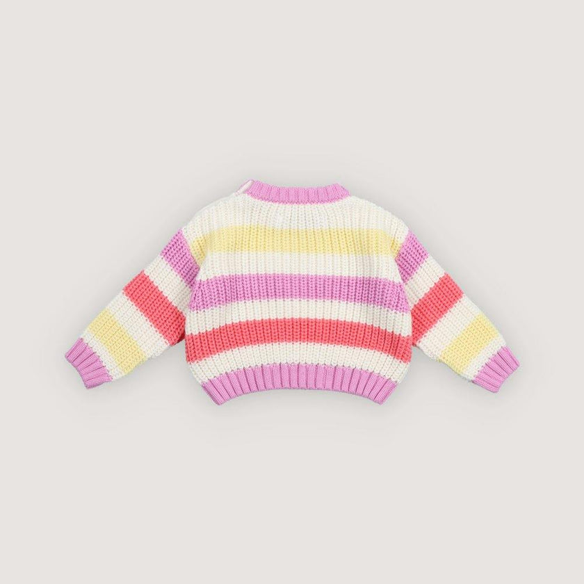 Celosia Baby Jumper Pink Lavander Stripes