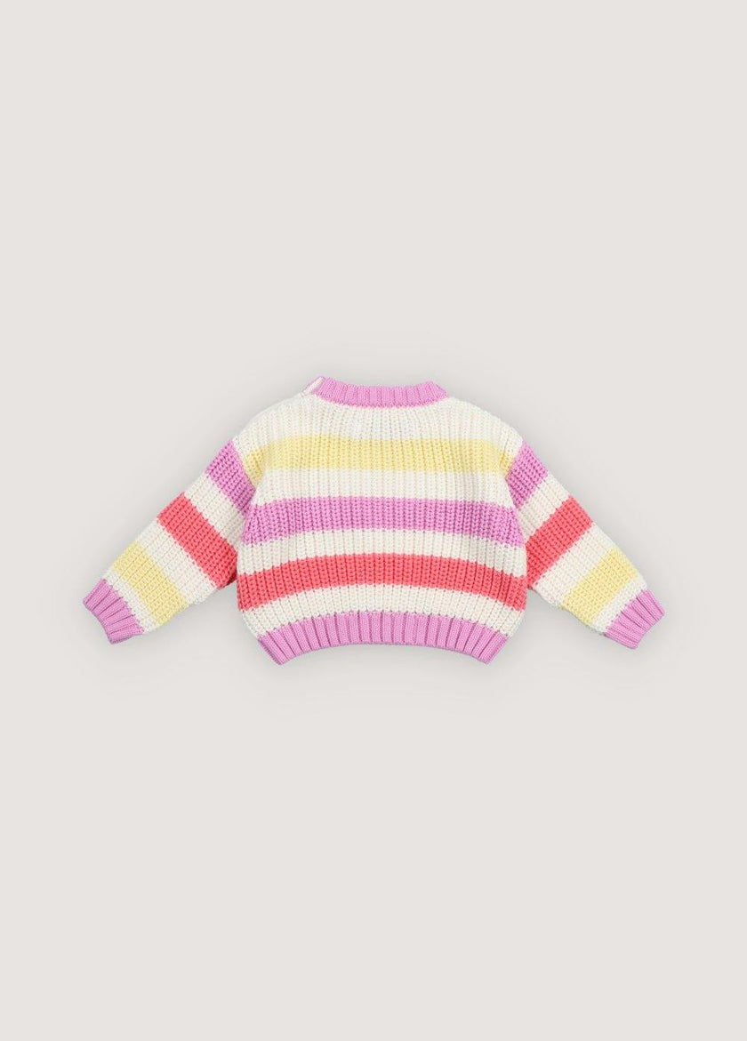 Celosia Baby Jumper Pink Lavander Stripes