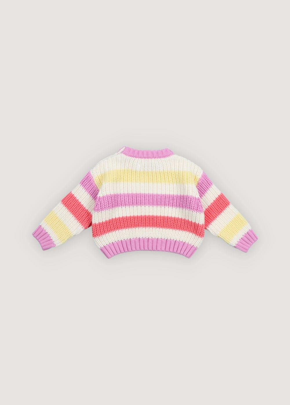 Celosia Baby Jumper Pink Lavander Stripes