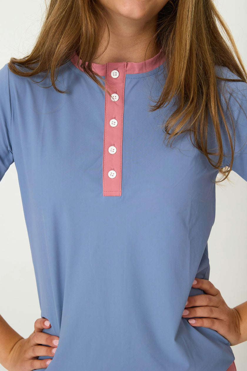 Girls Henley Top