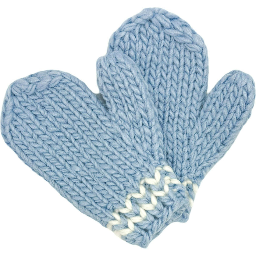 Knit Mittens - Blue