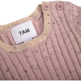 Ribbed Knit Long Sleeve Retro Top