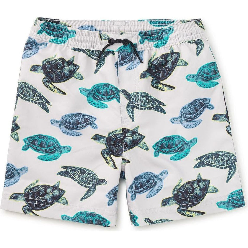 Mid-Length Swim Trunks, Blue