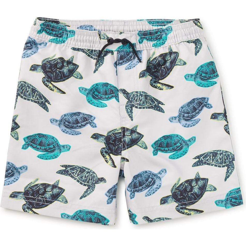Mid-Length Swim Trunks, Blue