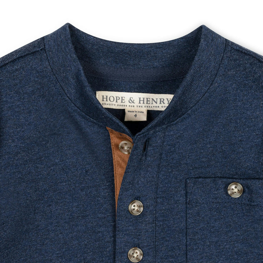 Organic Henley Pocket Tee
