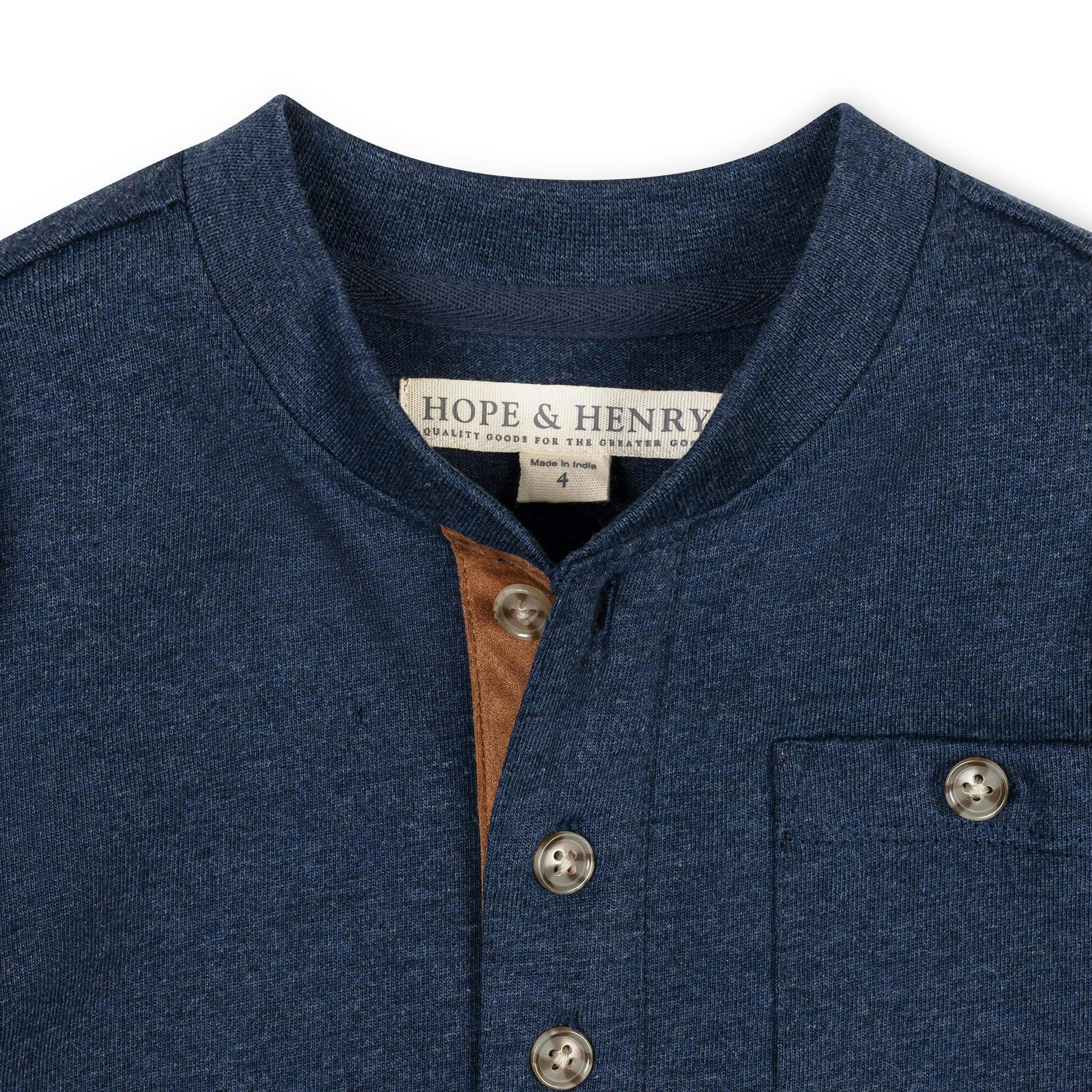 Organic Henley Pocket Tee