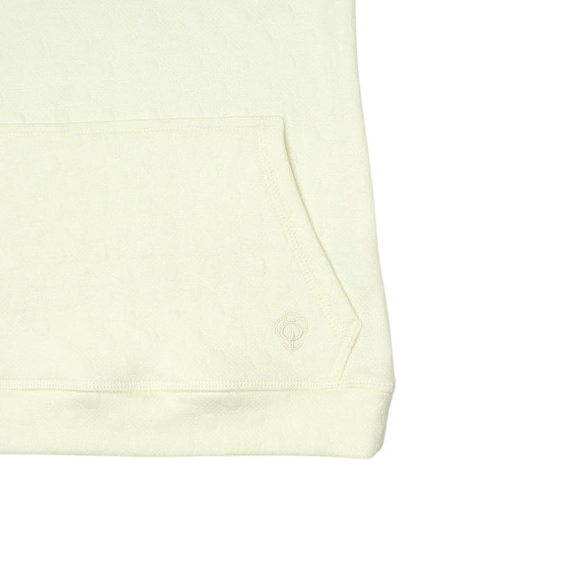 Boy Cream Long Hooded Pocket Jersey 100% Cotton