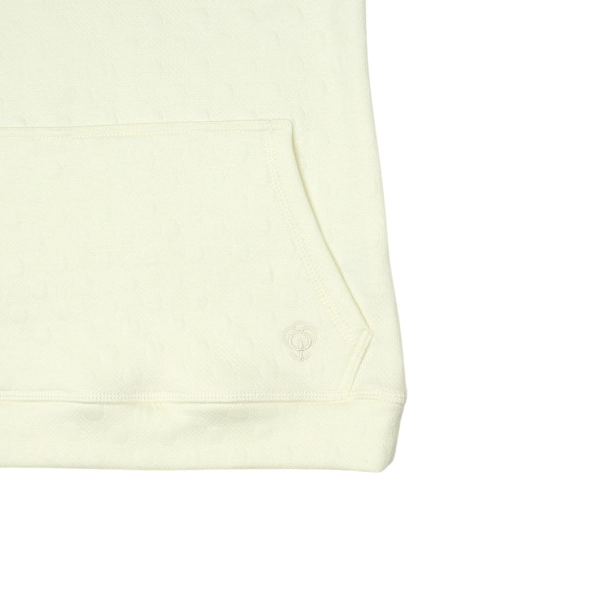 Boy Cream Long Hooded Pocket Jersey 100% Cotton