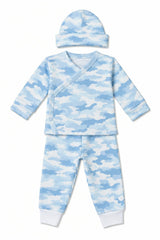 Baby 3 Piece Set - Blue Camo