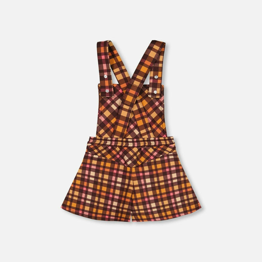 Milano Checketed Sleeveless Shortall