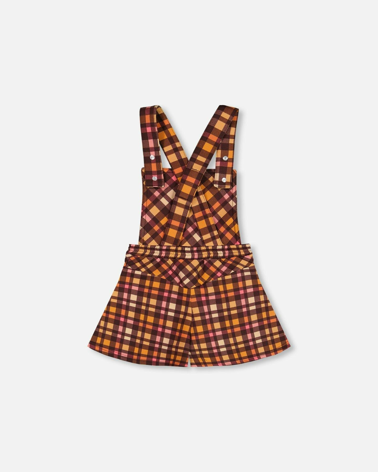 Milano Checketed Sleeveless Shortall