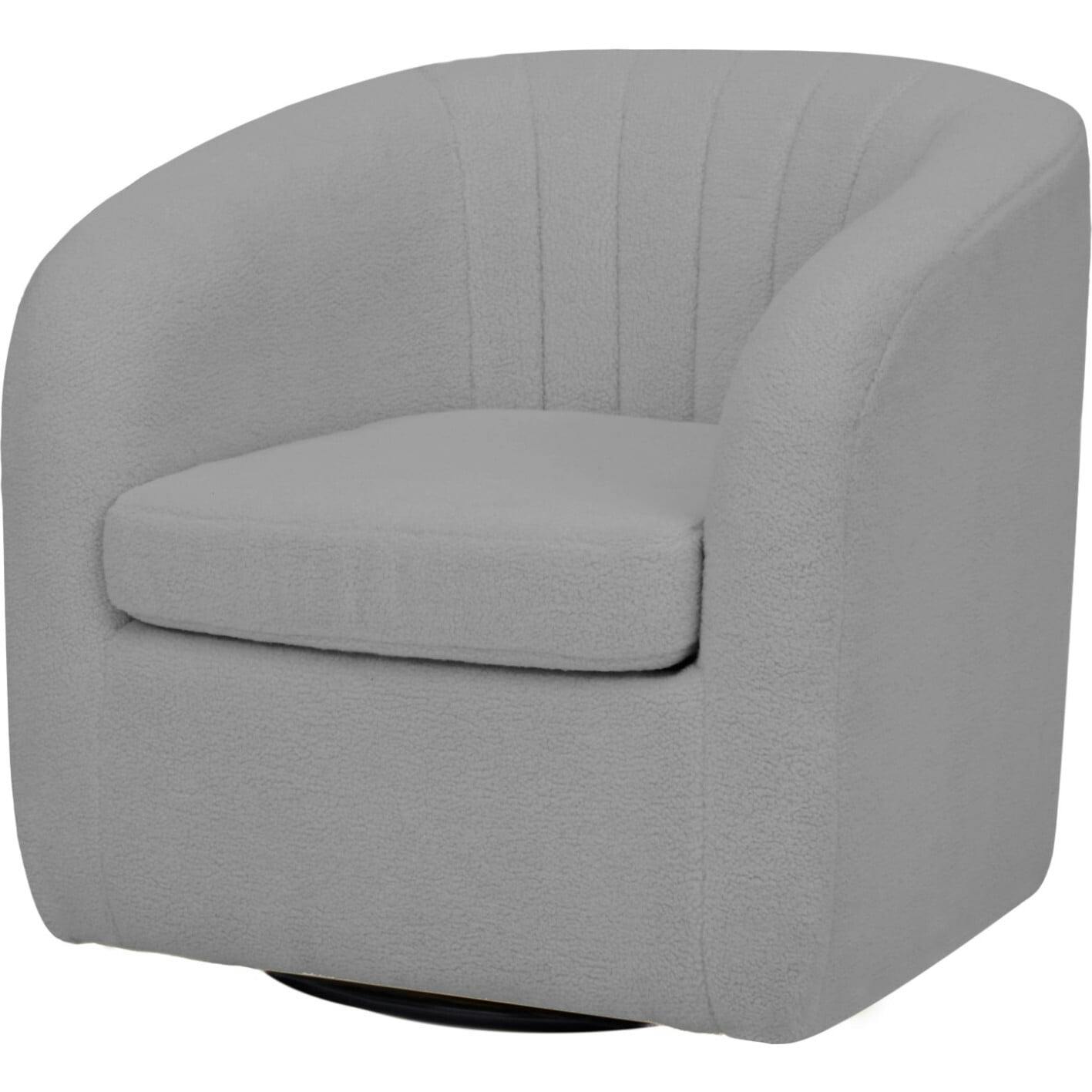 Monroe Faux Shearing Swivel Tub Chair