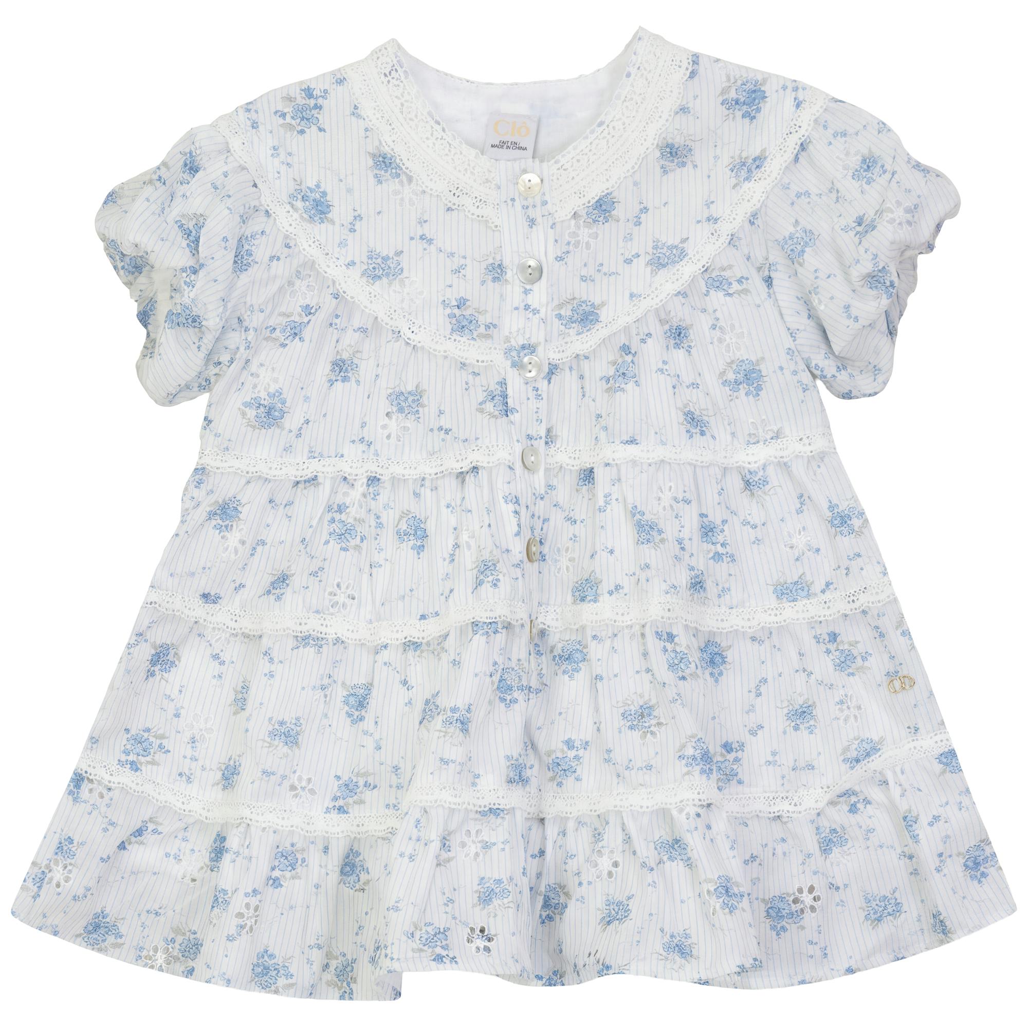 Woven Dress With Lace