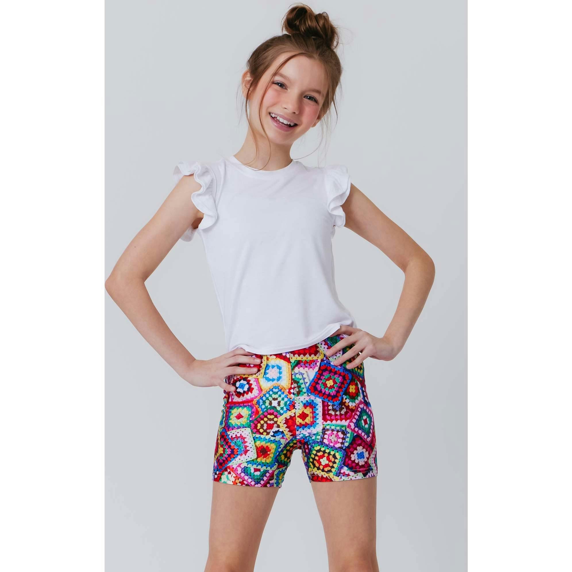 Girls Ruffle Crop Top