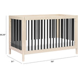 Gelato 4-in-1 Convertible Crib with Toddler Bed Conversion Kit