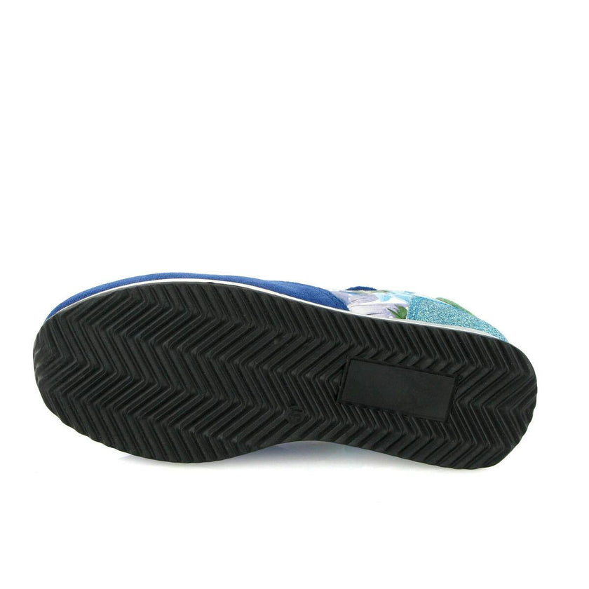 Leather & Textile Runner, Blue Multi