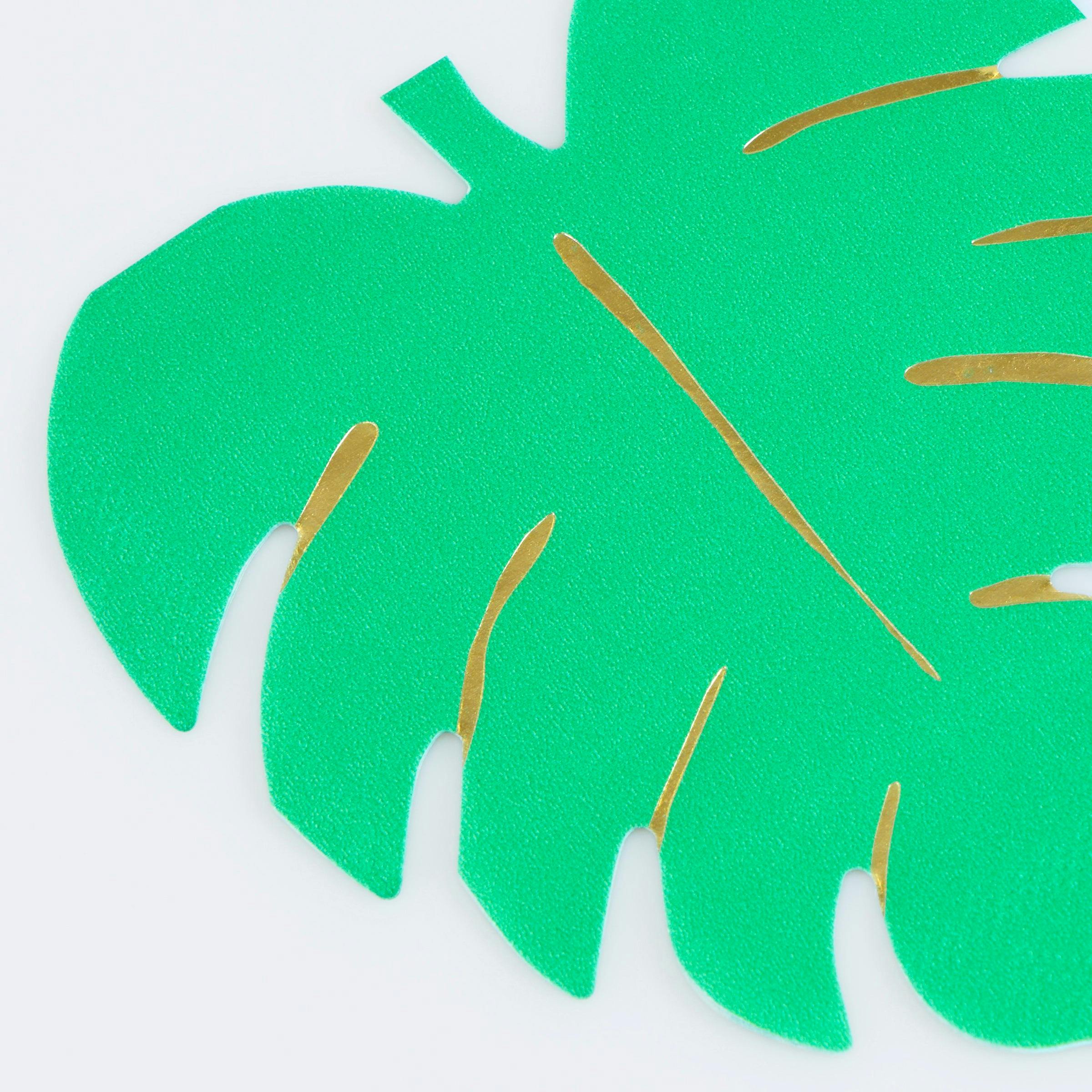 Tropical Leaf Napkins