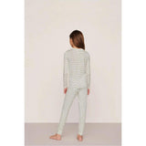 Kids Printed TENCEL™ Modal Unisex Long PJ Set, White