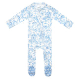 Bamboo Zip-Up Footie Pajama - Vintage Carnival