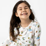 If You Give A Mouse A Cookie Christmas Bamboo Girls' Long Sleeve Dress