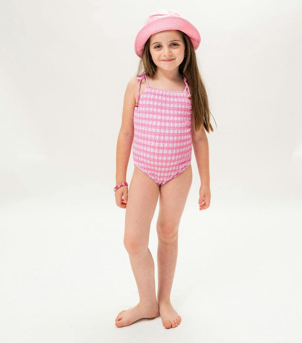 vivi one piece pink gingham