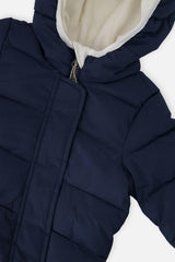 Baby Cloud One Piece Snowsuit Adapted For Car Seats Dark Blue