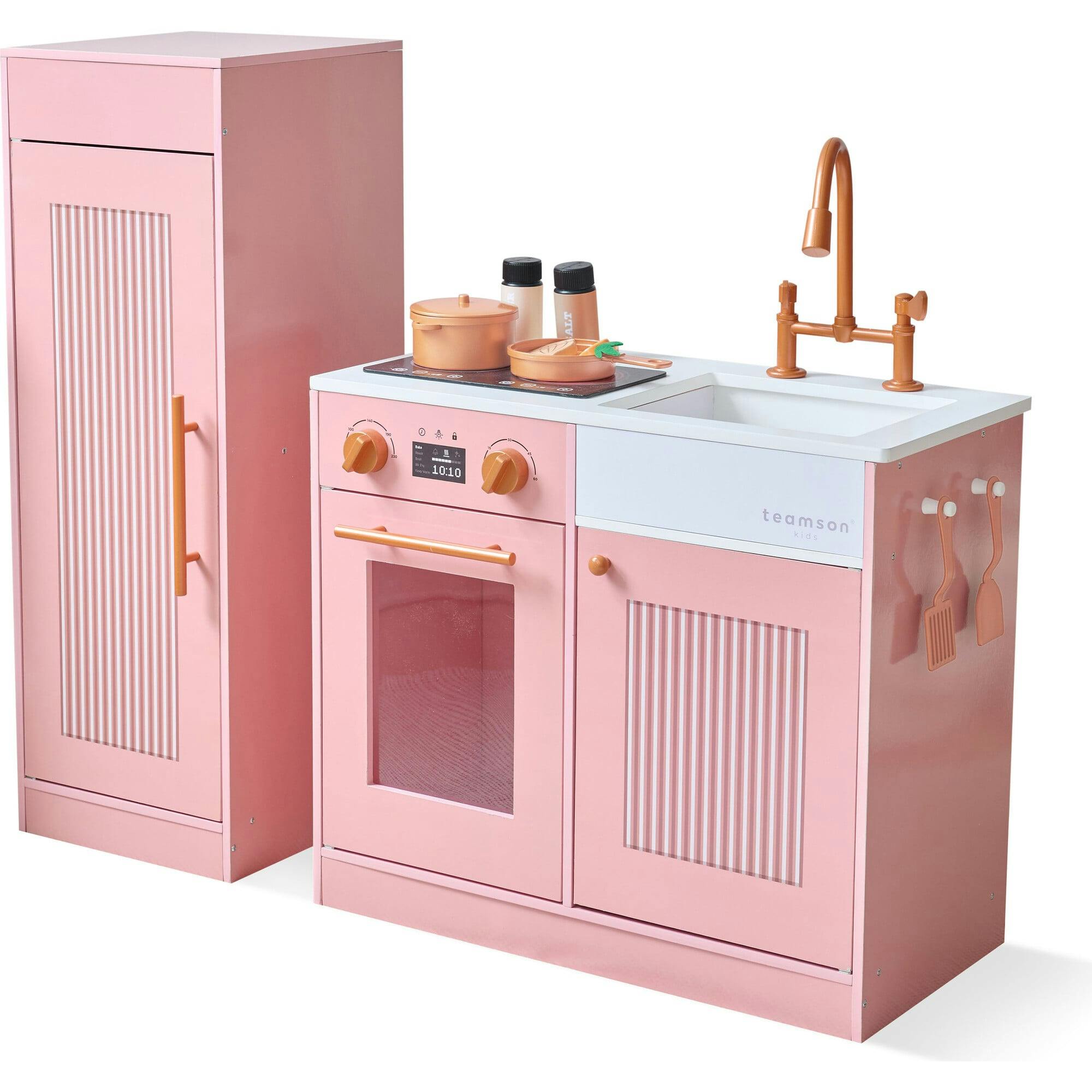 Teamson Kids Little Chef Chester Wooden Play Kitchen With 12 Accessories