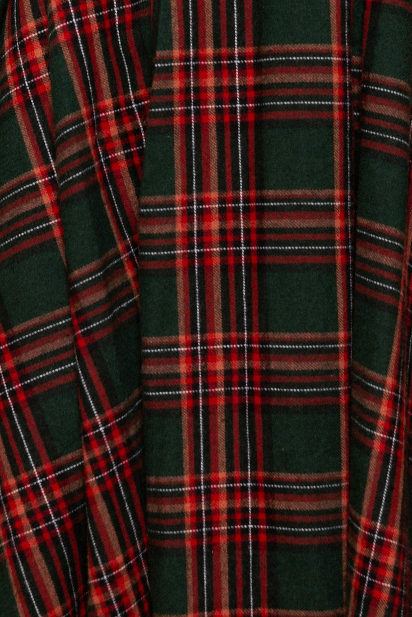 Mini Hattie Dress in Evergreen Plaid