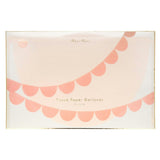 Peach Tissue Paper Scallop Garland Set