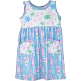 UPF 50+ Dahlia Sleeveless Tee Dress w/ Pockets