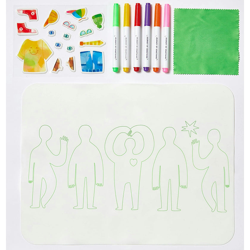 Wipeable Silicone Mat - Friends