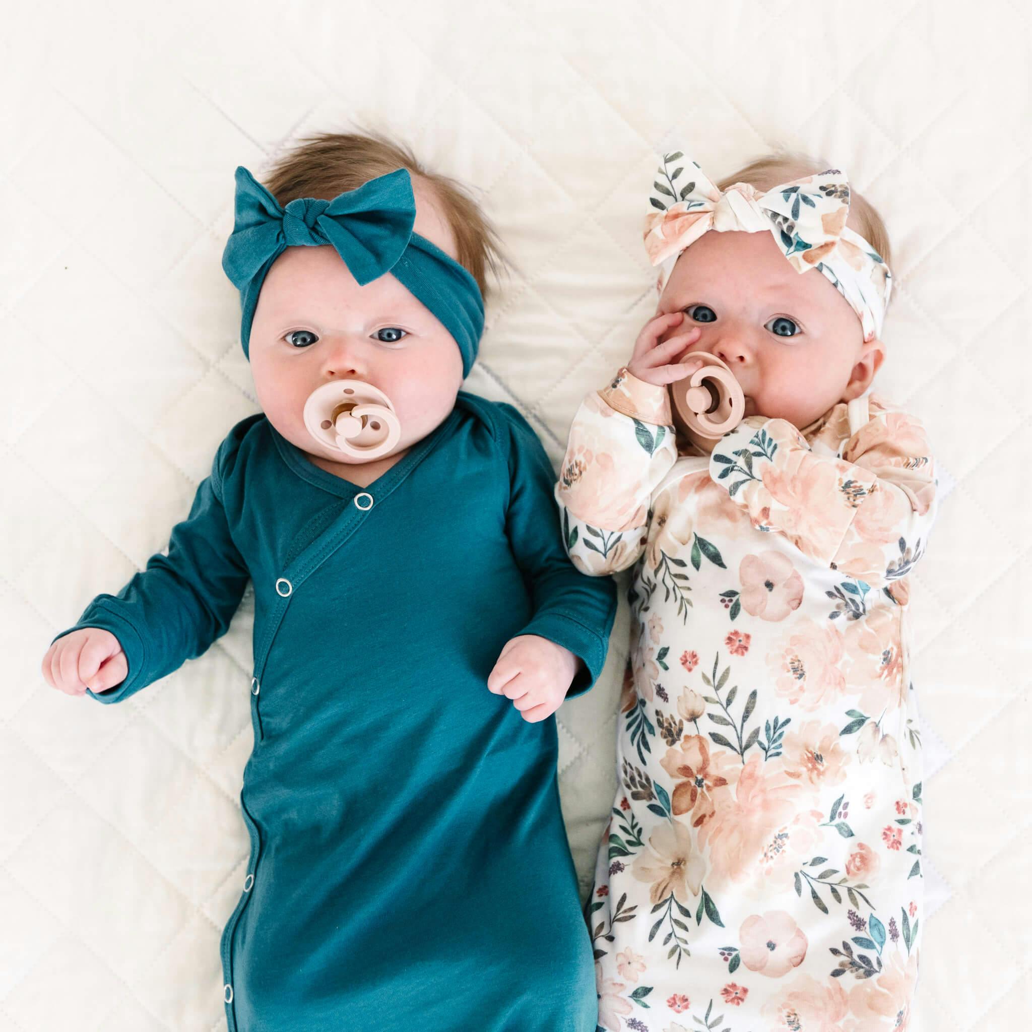Newborn Knotted Gown - Autumn