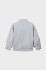 Organic Cotton Denim Balloon Overshirt