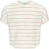 Fran Top Green/Pink Stripe