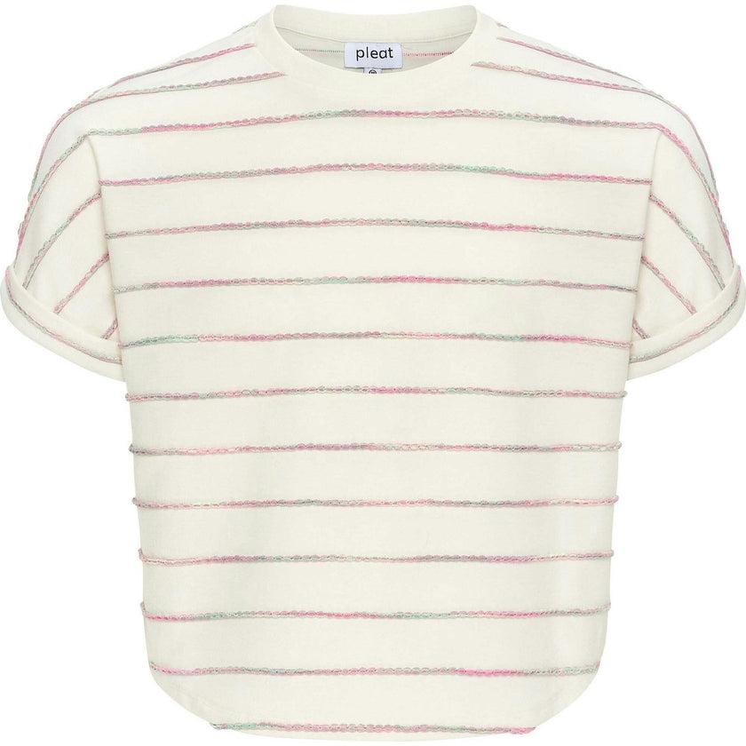 Fran Top Green/Pink Stripe