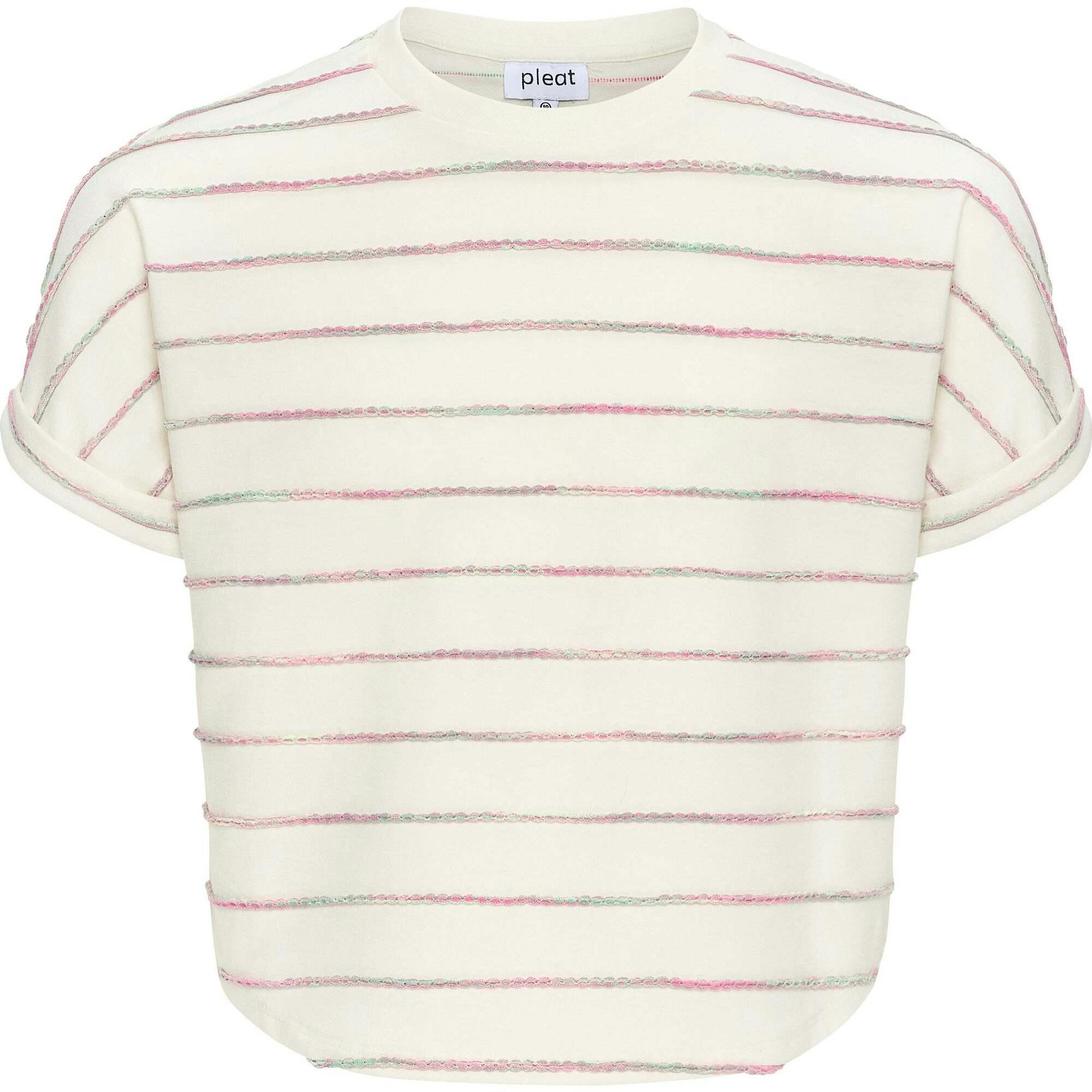 Fran Top Green/Pink Stripe