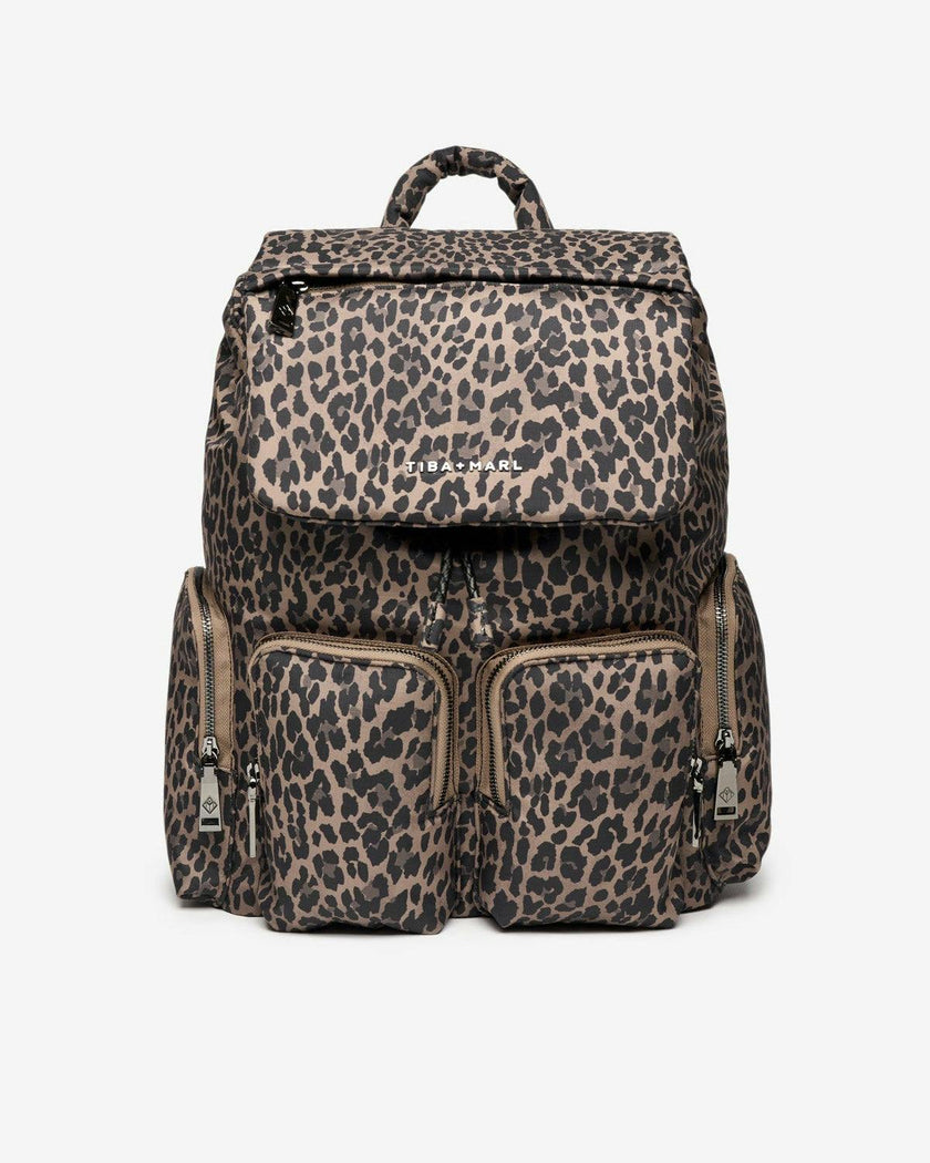 Alto Changing Backpack Brown Tonal Leopard