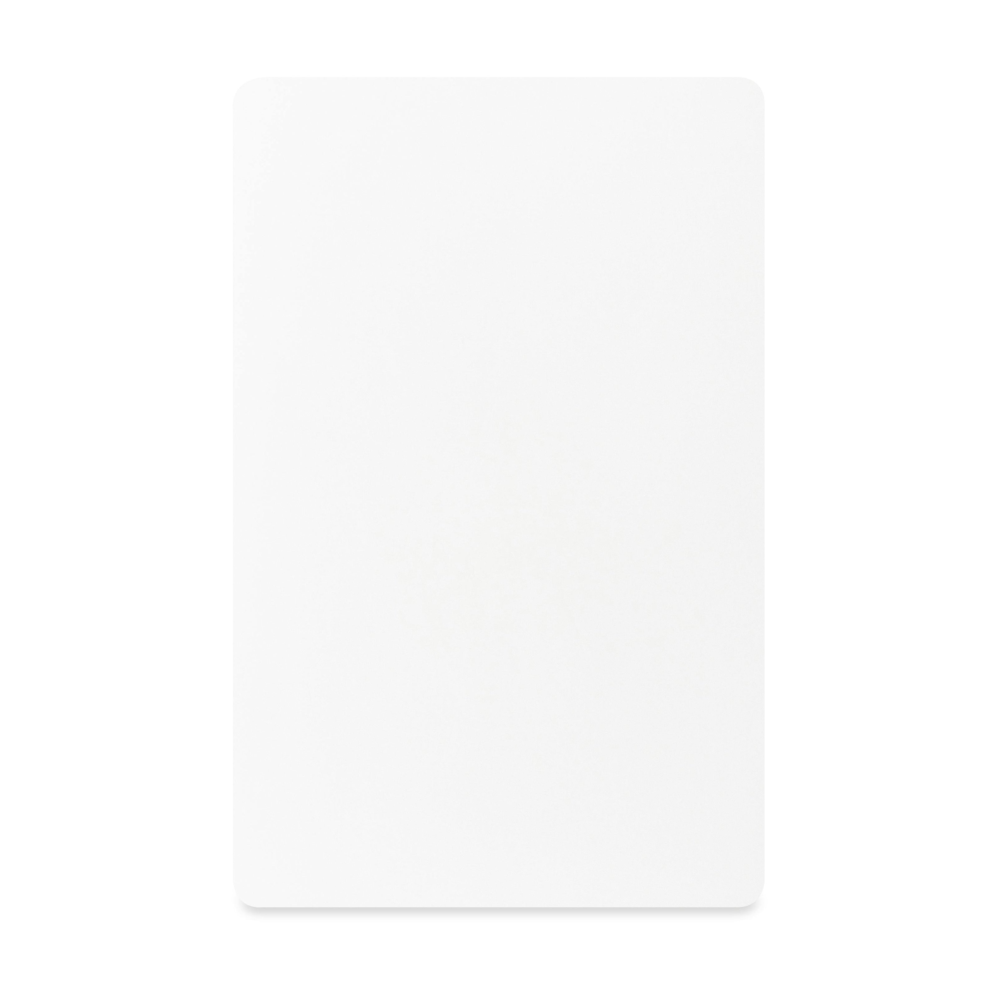 Mini Crib Sheet in GOTS Certified Organic Brushed Cotton in Bright White