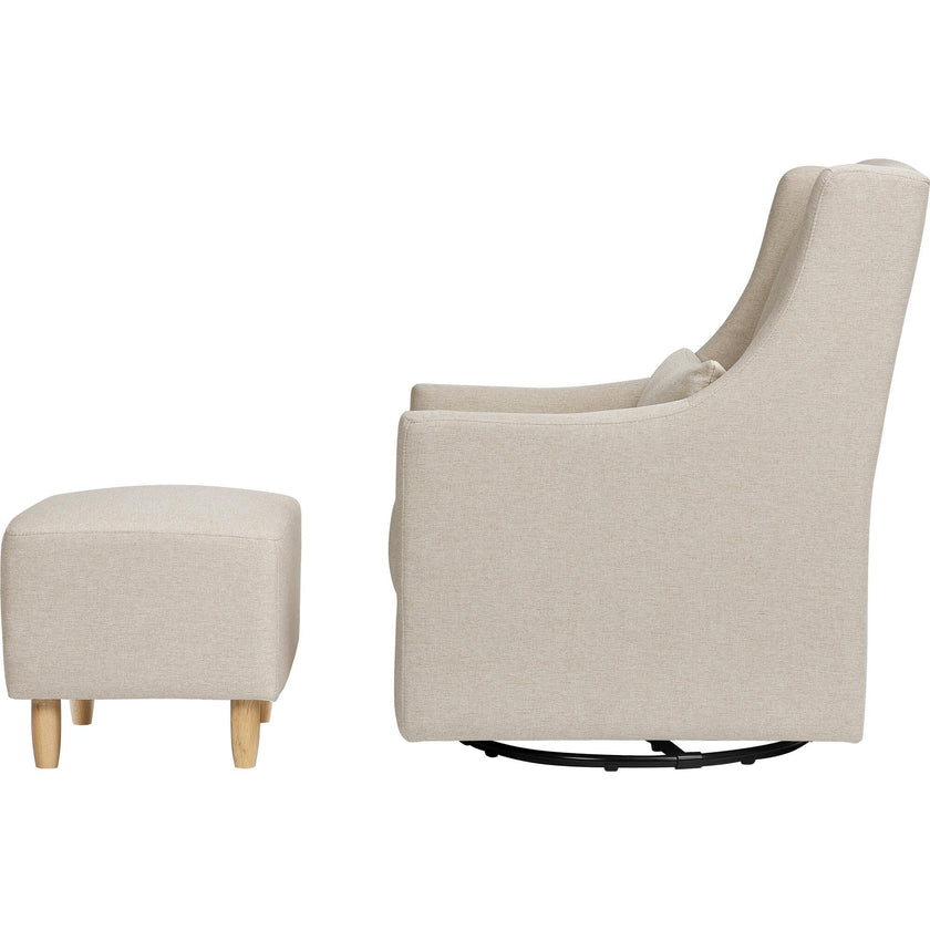 Toco Swivel Glider and Ottoman
