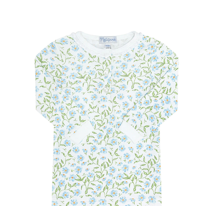 Blue Vines Print Pajama