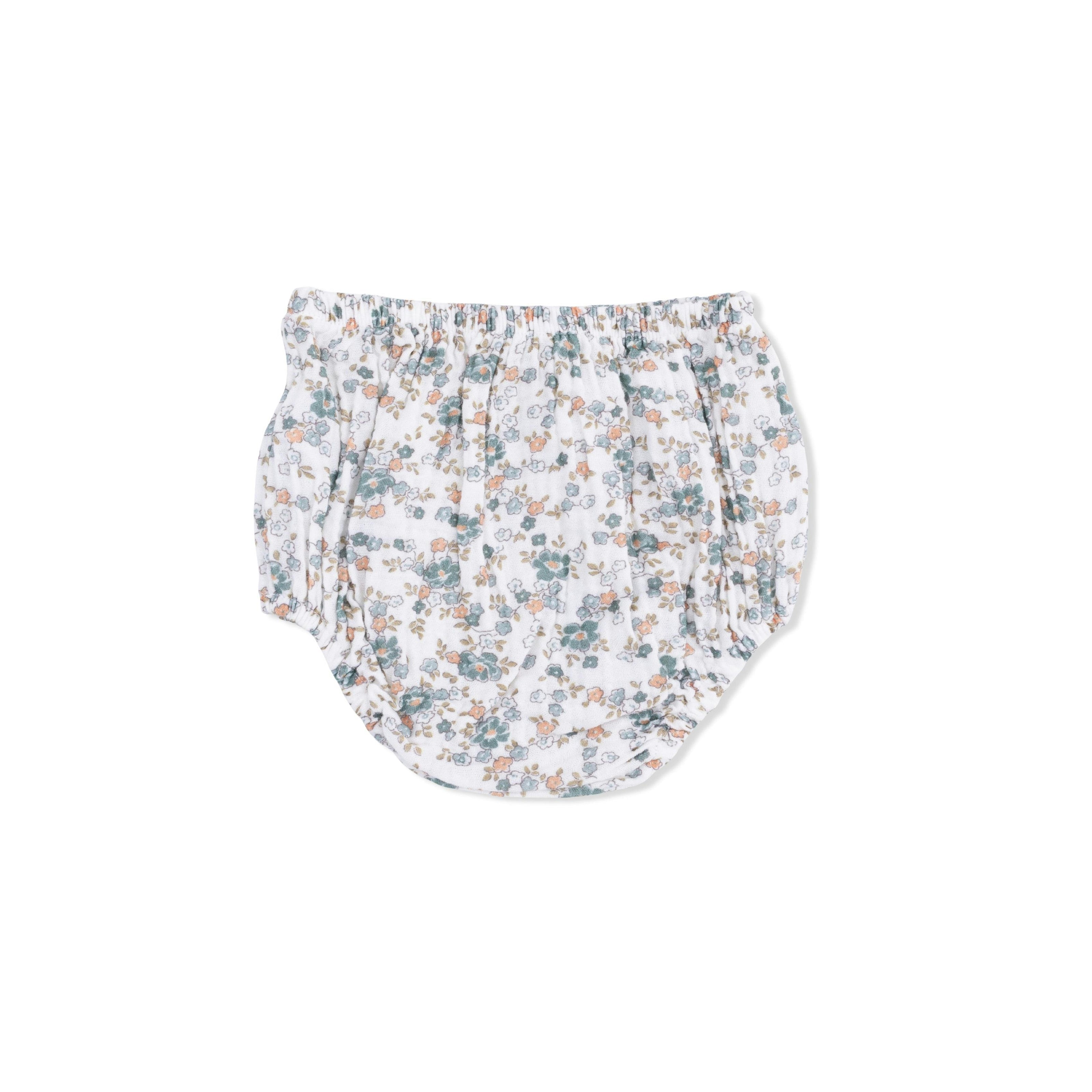 Camille Floral - Ruffly Strap Top and Bloomer