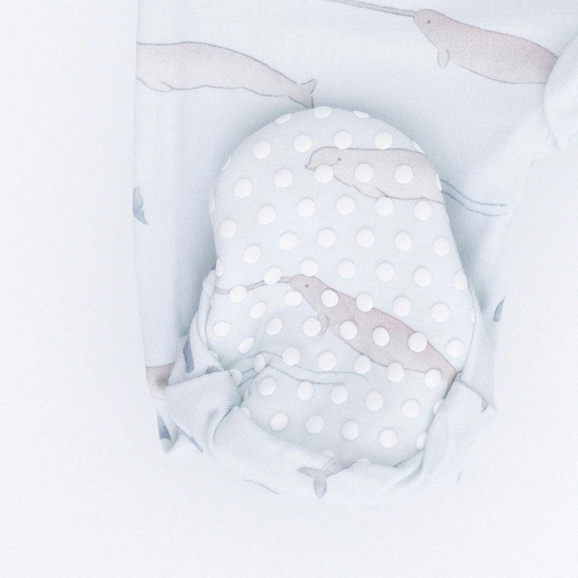 Little Whales - 2 Way Zipper Footie
