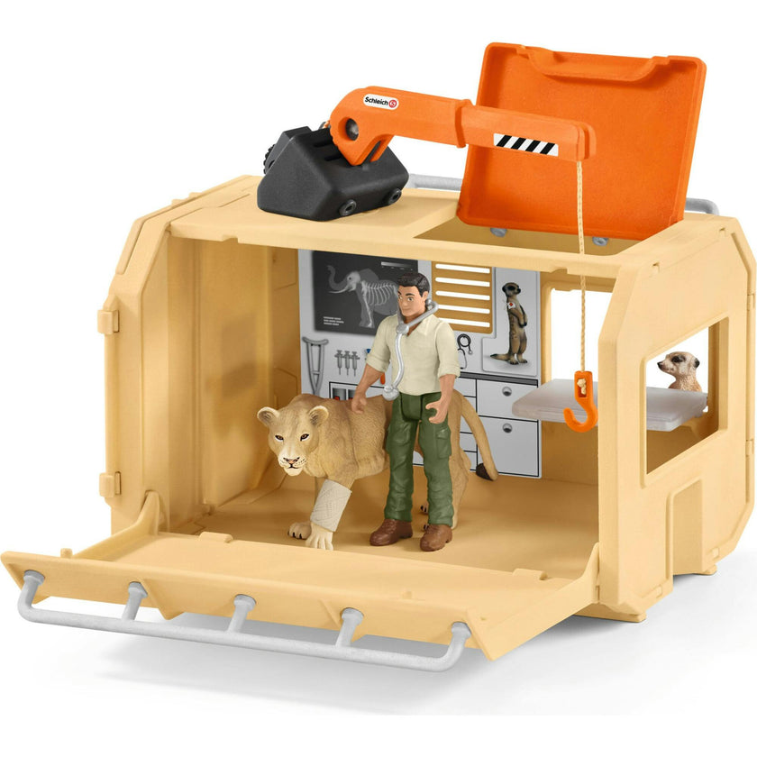 Schleich Wild Life: Animal Rescue Large Truck - 10pc Playset